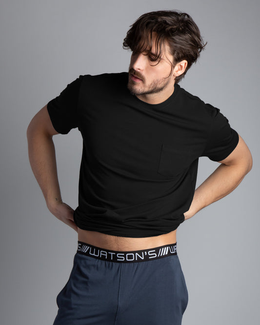 Cotton/Modal Short Sleeves Crew Neck Tee