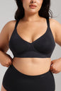 Sculpt V-Neck Bra - SIELLA - Color: Black Noir