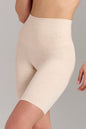 Organic Cotton No-Show Shaping Short - Siella - Color: Oatmeal Avoine