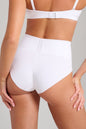 Organic Cotton No-Show Shaping Brief - SIELLA - Color: White Blanc