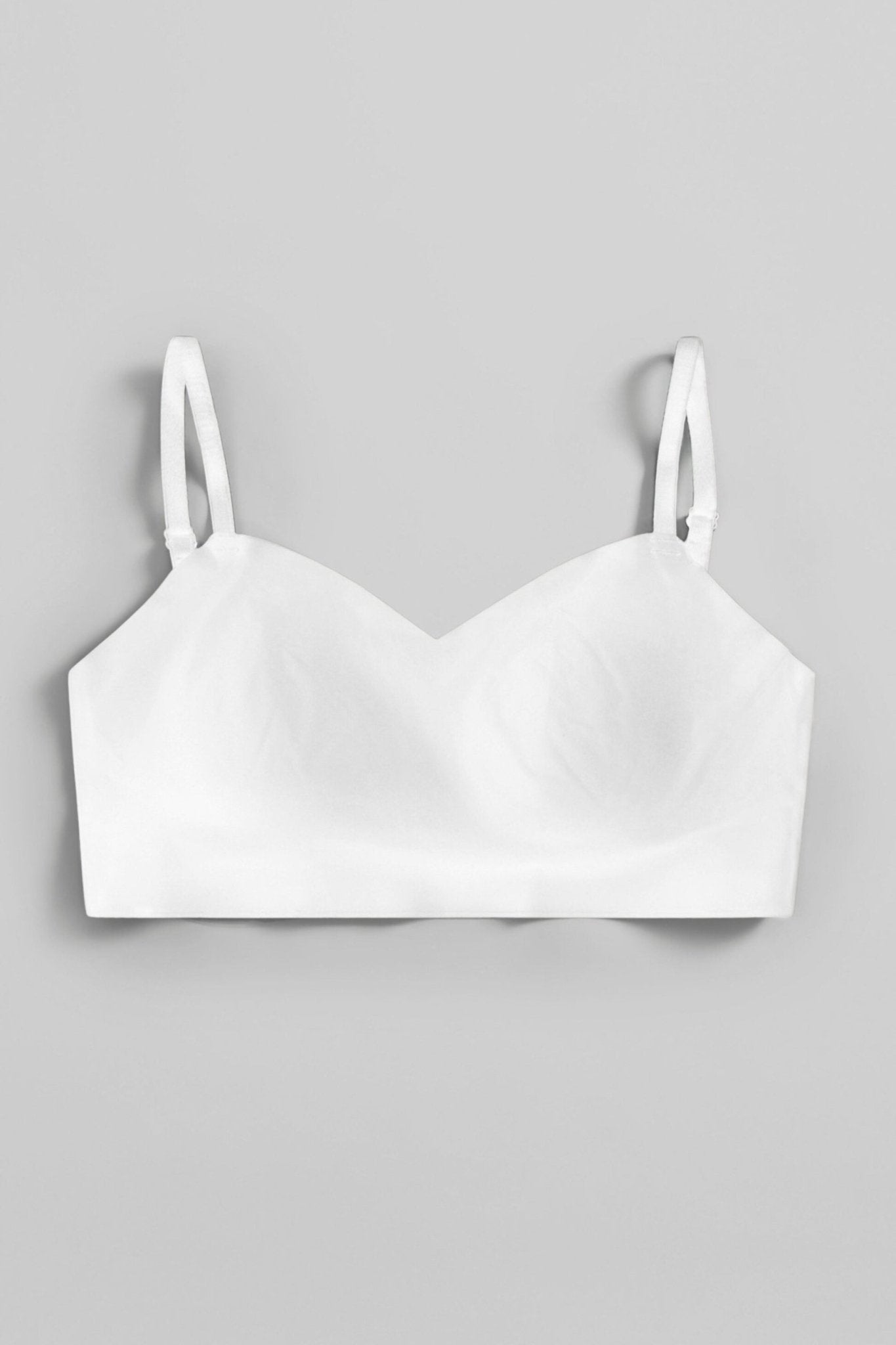 Invisible V - Neck Non - Padded Bra - Siella - Color: White Blanc