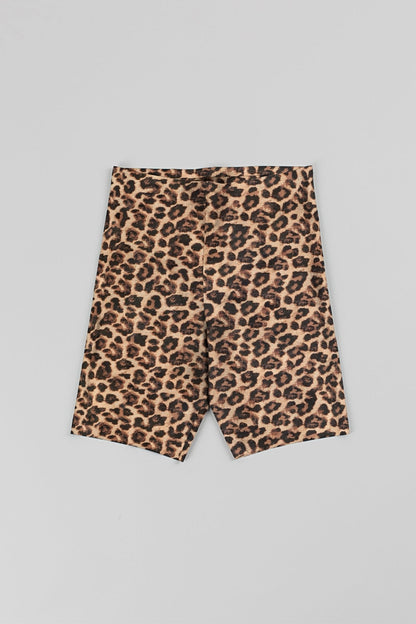 No - Show Biker Short - Siella - Color: Leopard Léopard