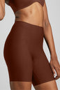No - Show Biker Short - Siella - Color: Cocoa Cacao