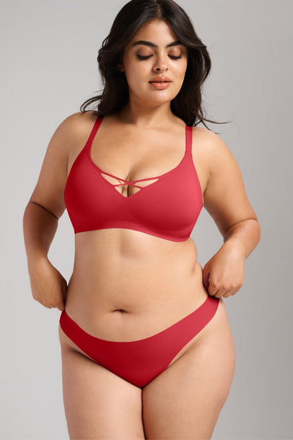 No - Show Thong - Siella - Color: Red Rouge