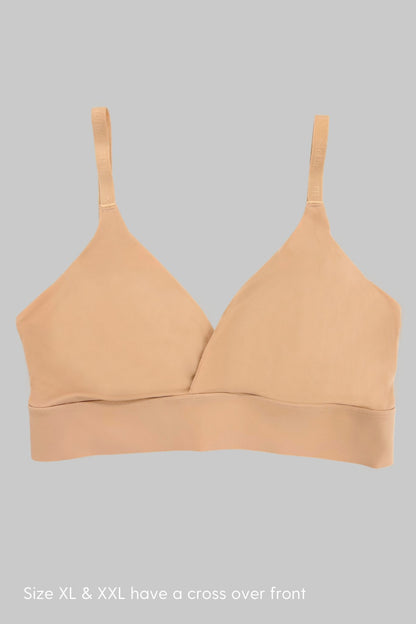 No - Show Triangle Bra - Siella - Color: Maple Sugar Sucre d'érable