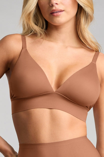 No - Show Triangle Bra - Siella - Color: Toffee Caramel