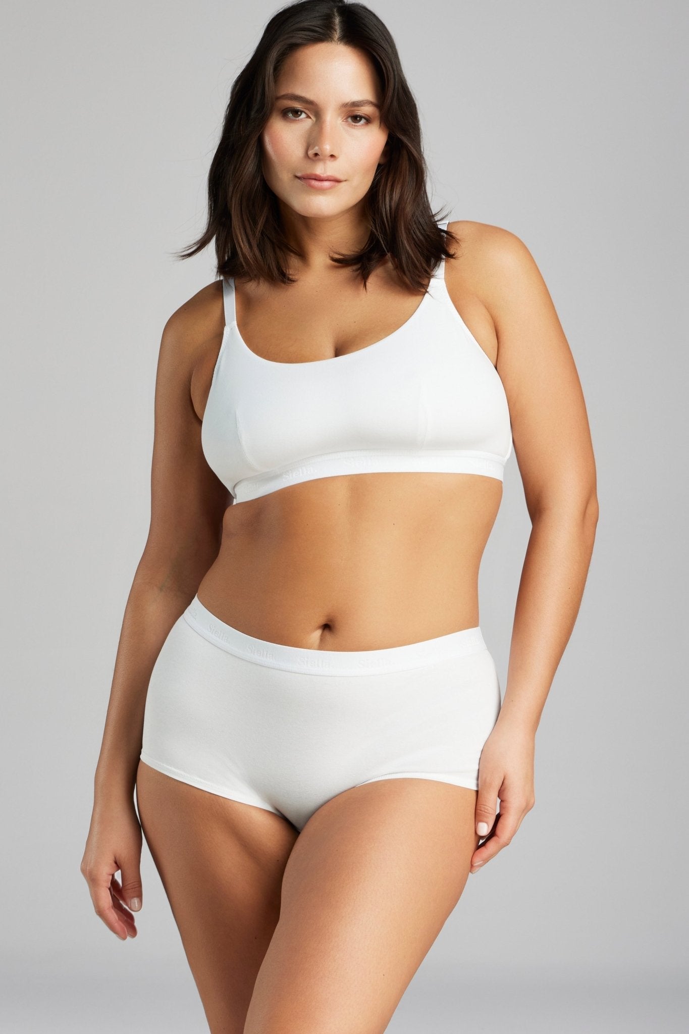 Organic Cotton Boy Short - Siella - Color: White Blanc 