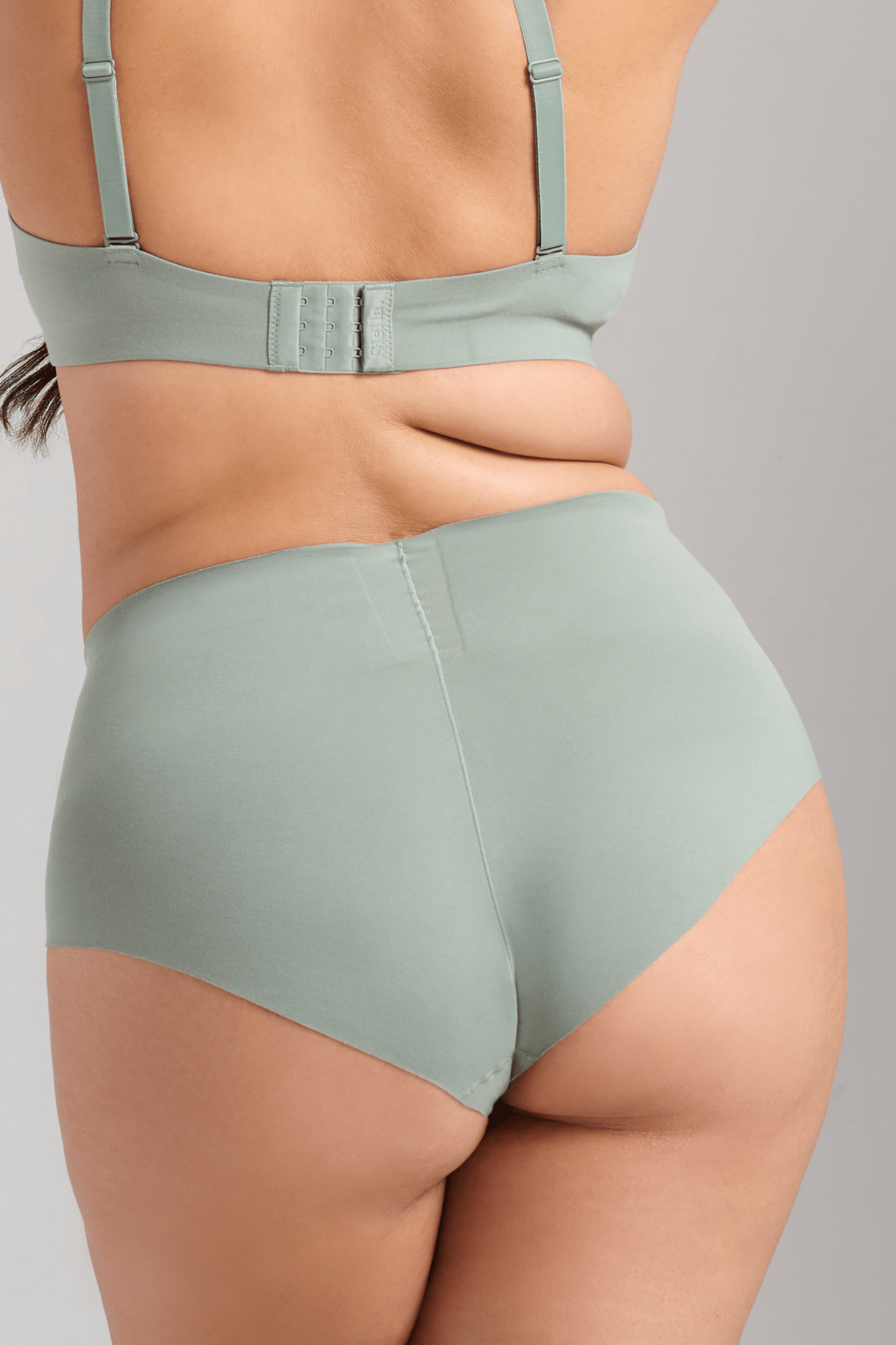 Organic Cotton No - Show Shaping Brief - Siella - Color: Sage Sauge