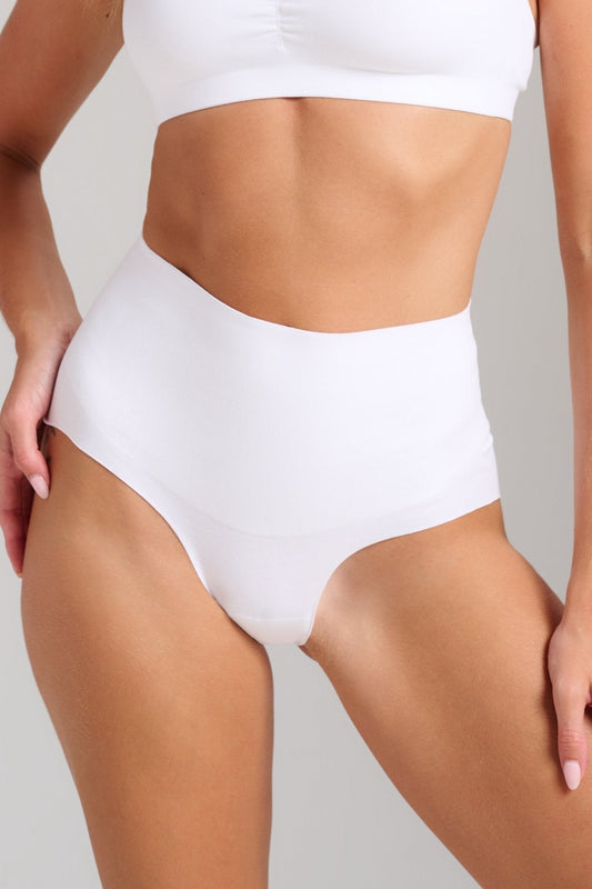 Organic Cotton No - Show Shaping Brief - Siella - Color: White Blanc