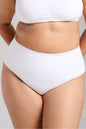 Organic Cotton No - Show Shaping Thong - Siella - Color: White Blanc