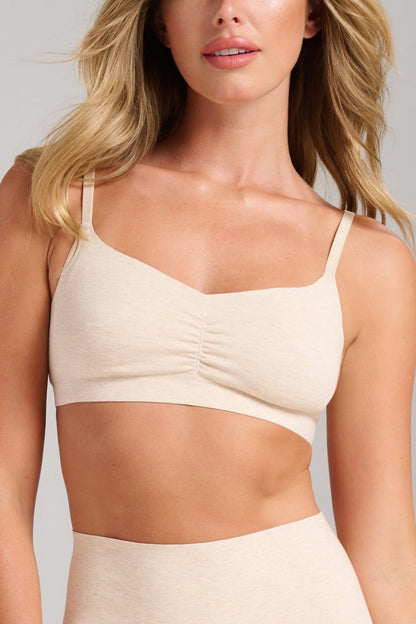 Organic Cotton No - Show V - Scoop Bra - Siella - Color: Oatmeal Avoine