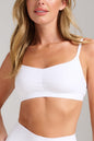 Organic Cotton No - Show V - Scoop Bra - Siella - Color: White Blanc