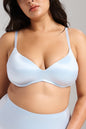 Smooth Satin Luxe Lift Bra - Siella - Color: Something Blue Bleu mariée