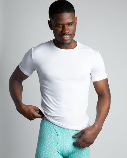 Premium Modal Short Sleeve Crew Neck Tee