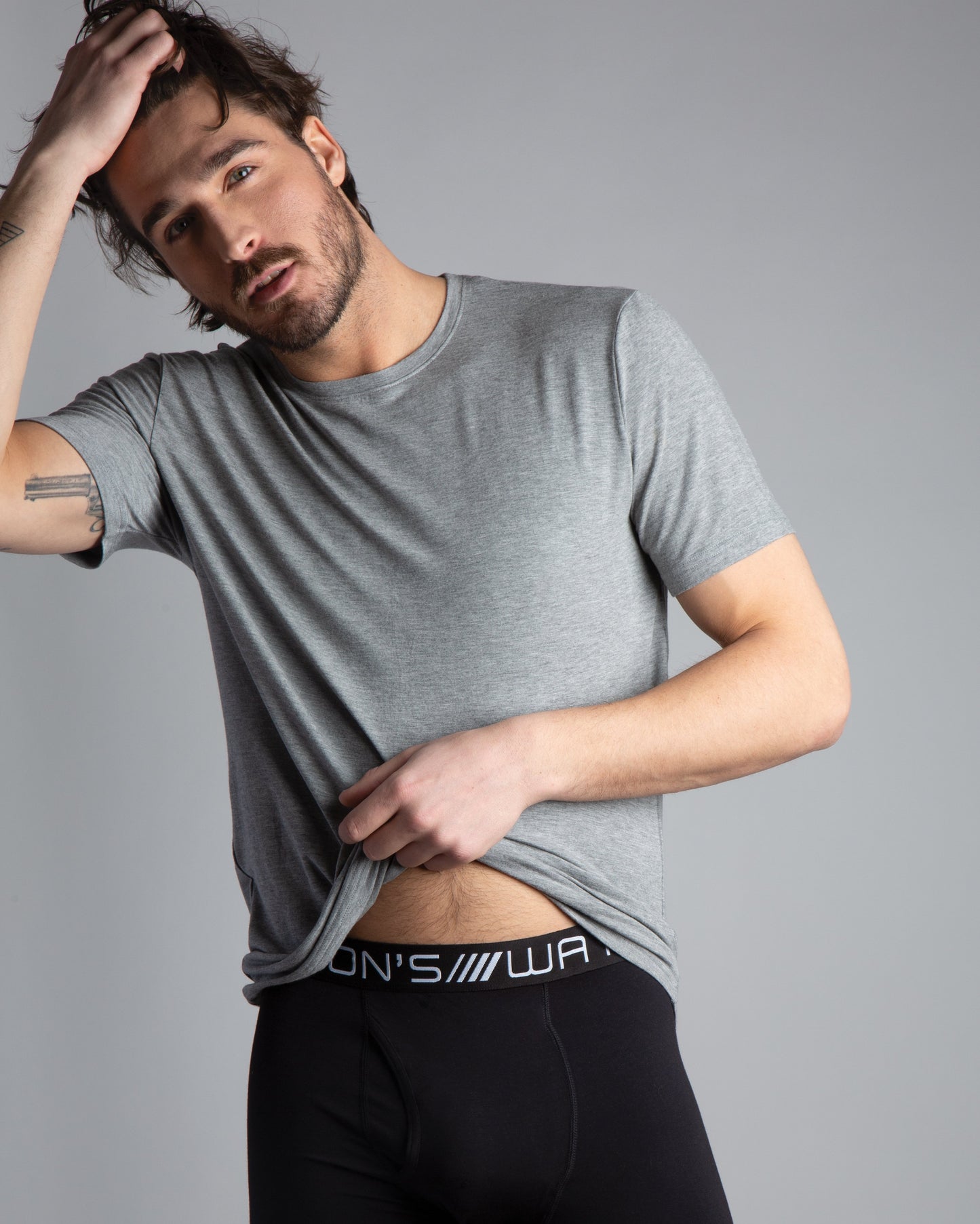 Premium Modal Short Sleeve Crew Neck Tee