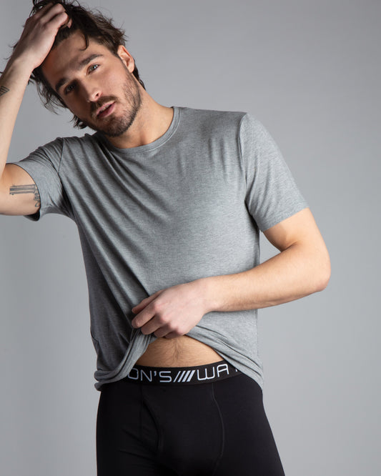 Premium Modal Short Sleeve Crew Neck Tee