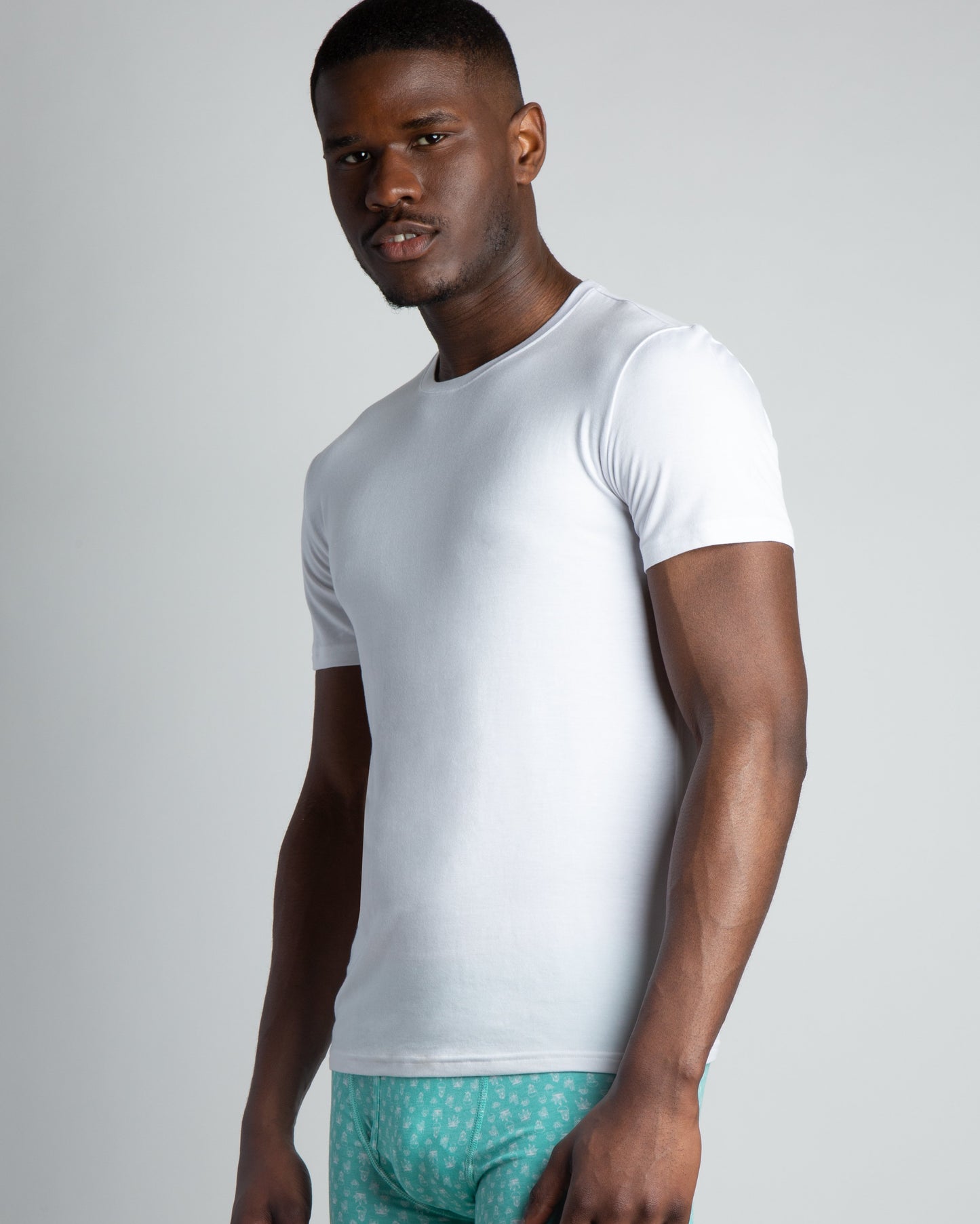 Premium Modal Short Sleeve Crew Neck Tee