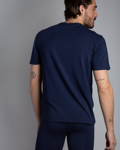 Cotton/Modal Pocket Crew Neck Tee