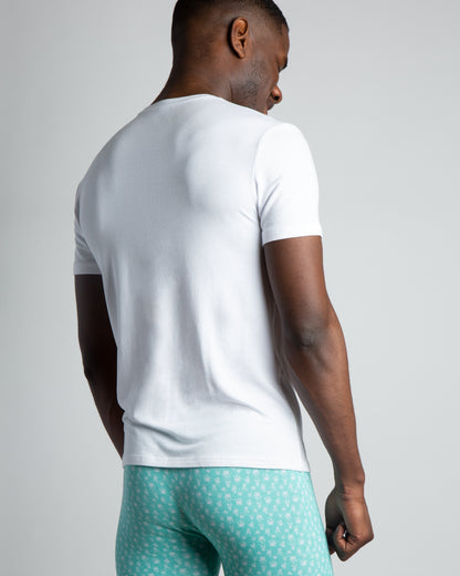 Cotton/Modal Pocket Crew Neck Tee