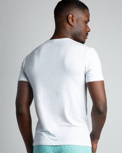 Cotton/Modal Pocket Crew Neck Tee
